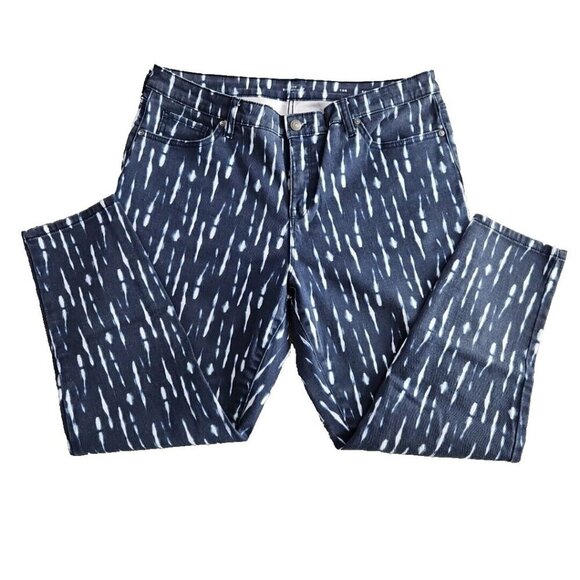 New Directions Jeans Women's 16R Blue Bleach Tie Dyed Skinny Stretch ND314-TDT - Picture 2 of 16